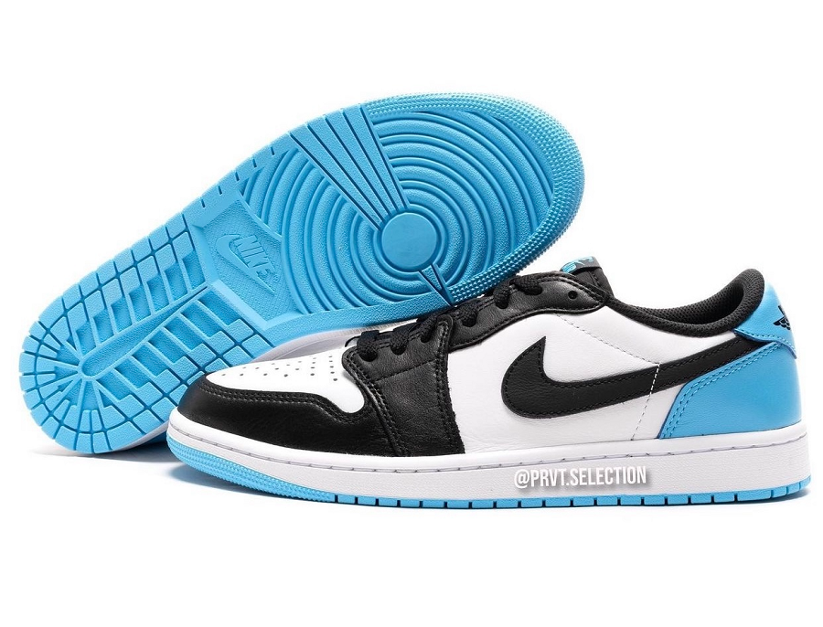 Giày Nike Air Jordan 1 Low 'Black Dark Powder Blue' CZ0775-104 - Ảnh 5