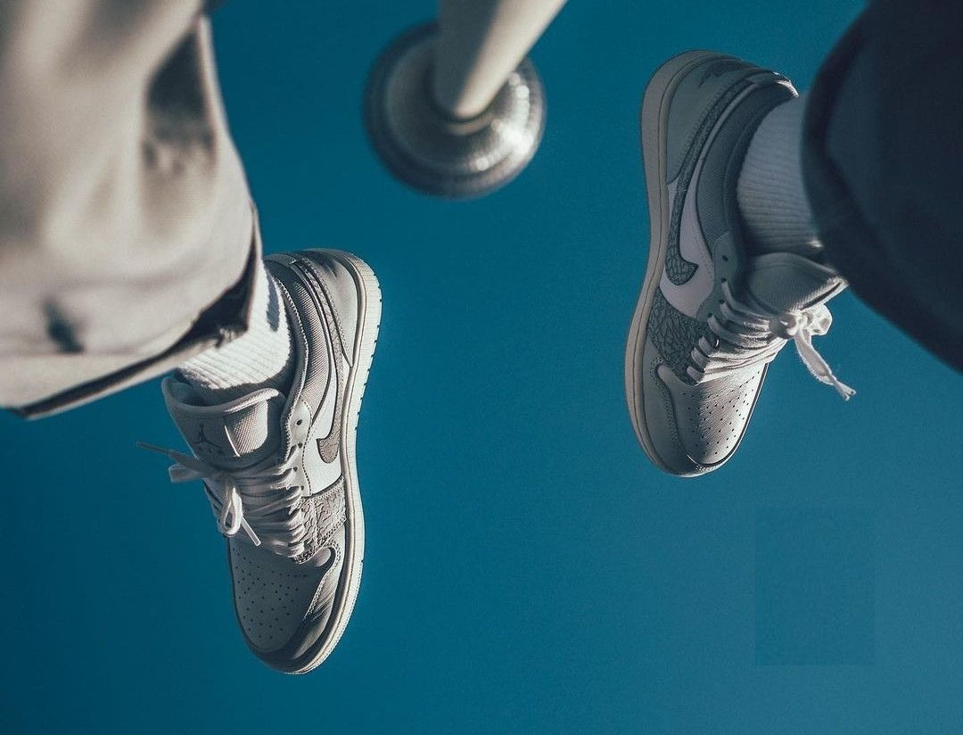 Giày Nike Air Jordan 1 Low Premium ‘Elephant Print’ DH4269-100 - Ảnh 6