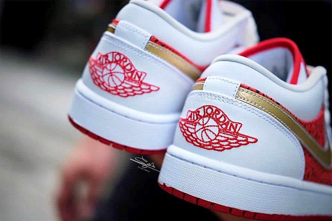 Giày Nike Air Jordan 1 Low 'Spades' DJ5185-100 - Ảnh 9