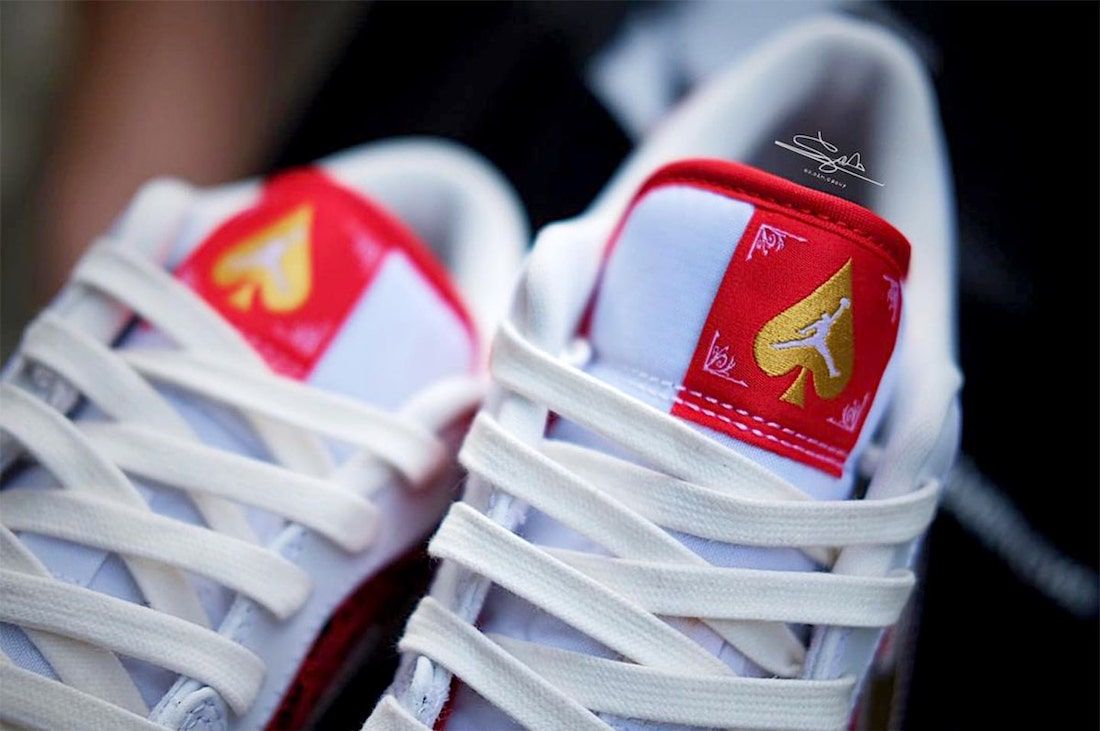 Giày Nike Air Jordan 1 Low 'Spades' DJ5185-100 - Ảnh 10