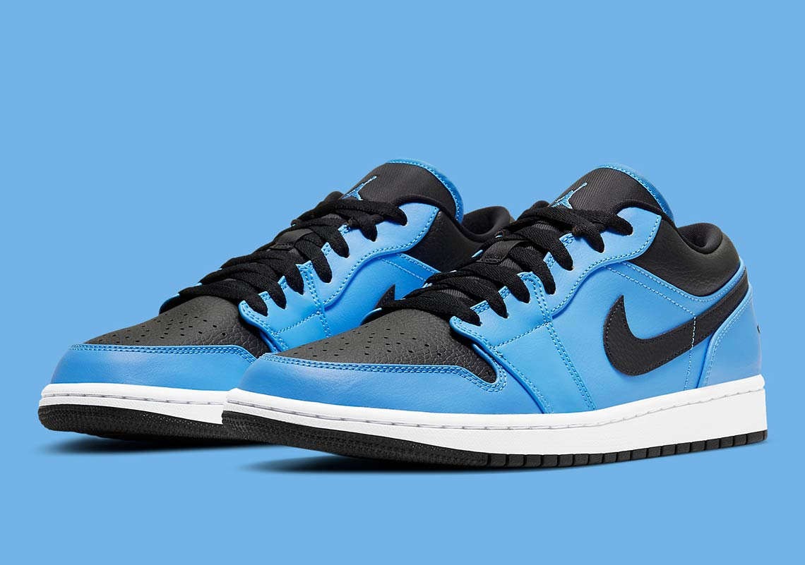 Giày Nike Air Jordan 1 Low 'University Blue Black' 553558-403 - Ảnh 9