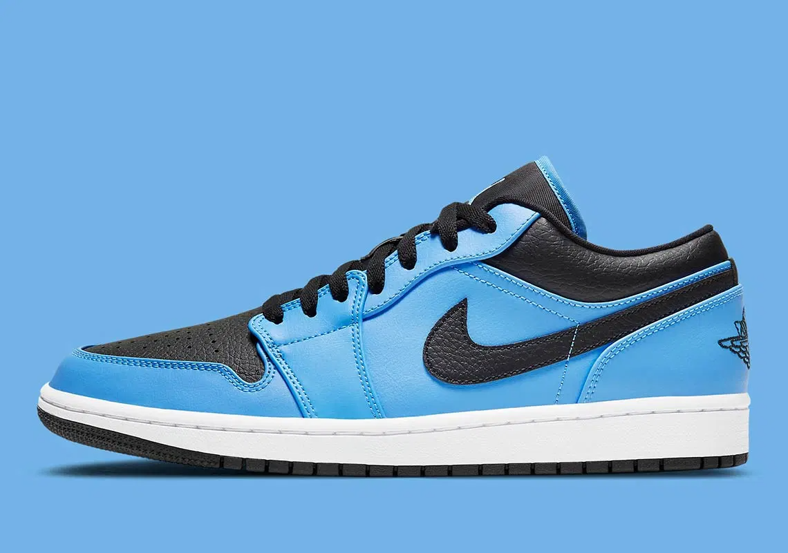 Giày Nike Air Jordan 1 Low 'University Blue Black' 553558-403 - Ảnh 7