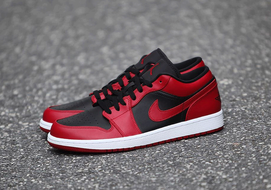 Giày Nike Air Jordan 1 Low 'Reverse Bred' 553558-606 - Ảnh 8