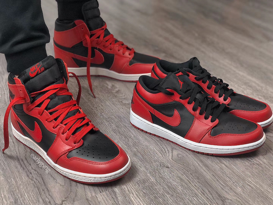 Giày Nike Air Jordan 1 Low 'Reverse Bred' 553558-606 - Ảnh 5