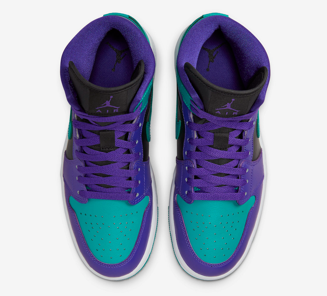 Giày Nike Air Jordan 1 Mid 'Black Grape' BQ6472-502 - Ảnh 3