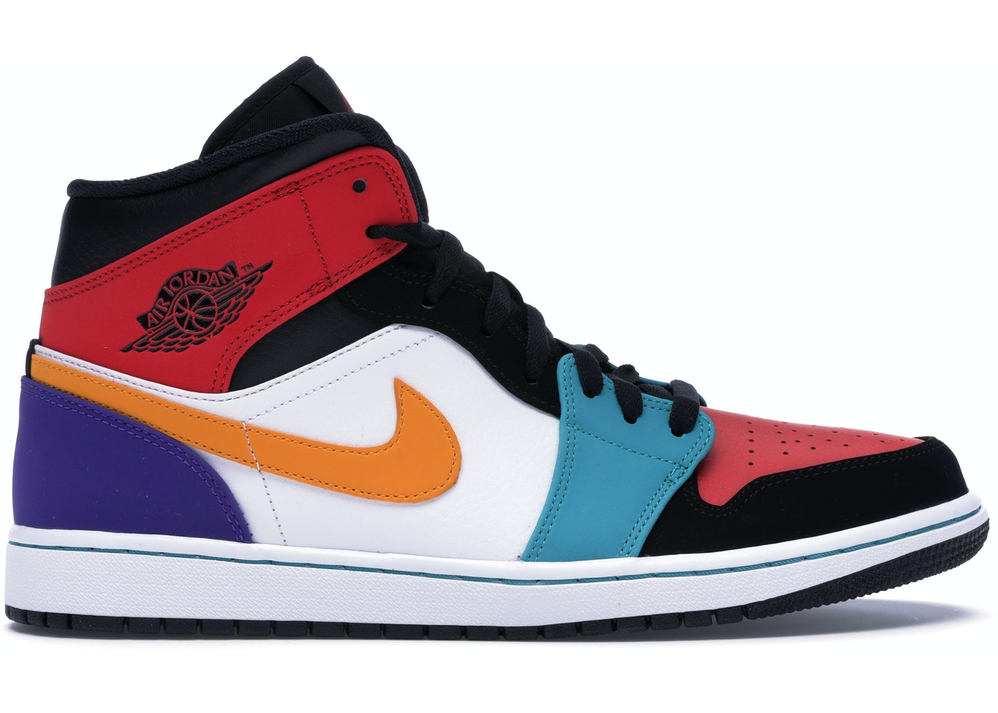 Giày Nike Air Jordan 1 Mid 'Bred Multicolor' 554724-125