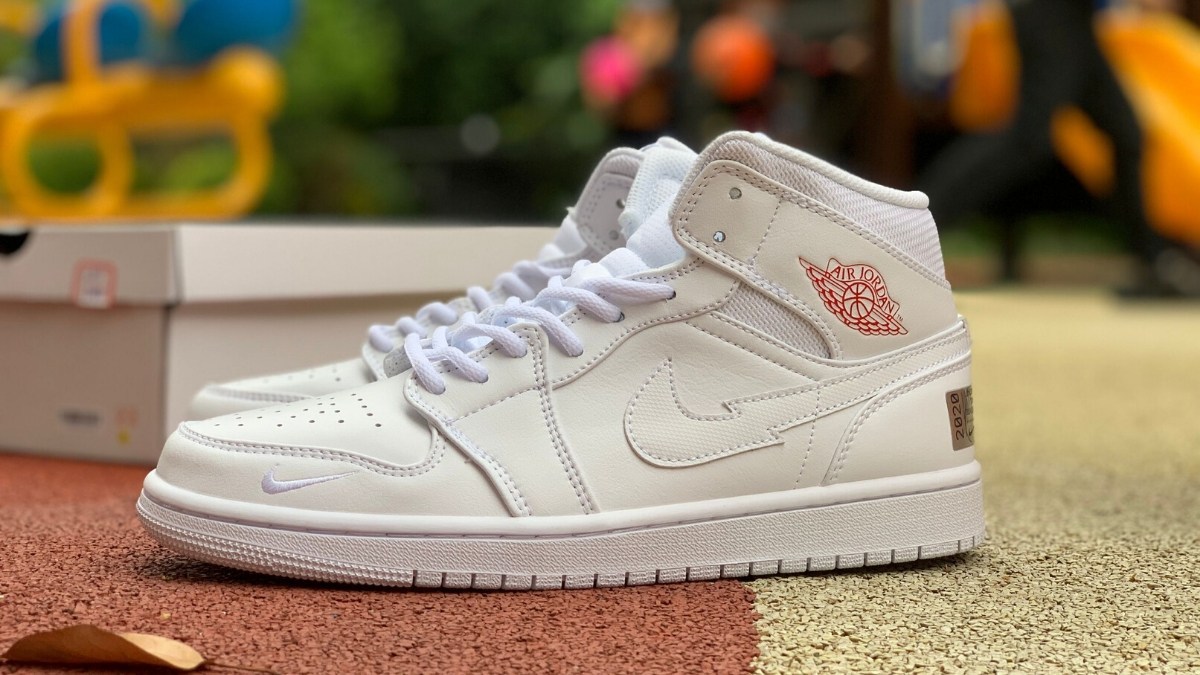 Giày Nike Air Jordan 1 Mid SE 'Euro Tour' CW7589-100 - Ảnh 8