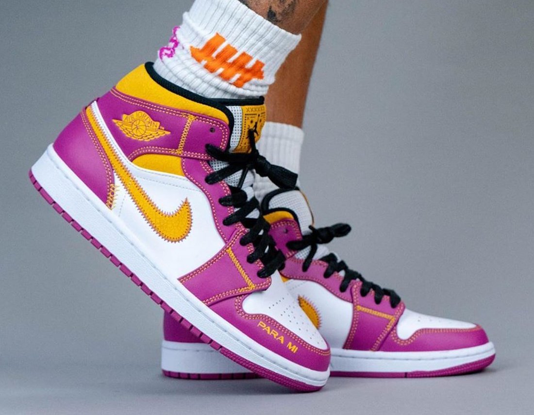 Giày Nike Air Jordan 1 Mid Day of the Dead 'Día de Muertos' DC0350-100 - Ảnh 2
