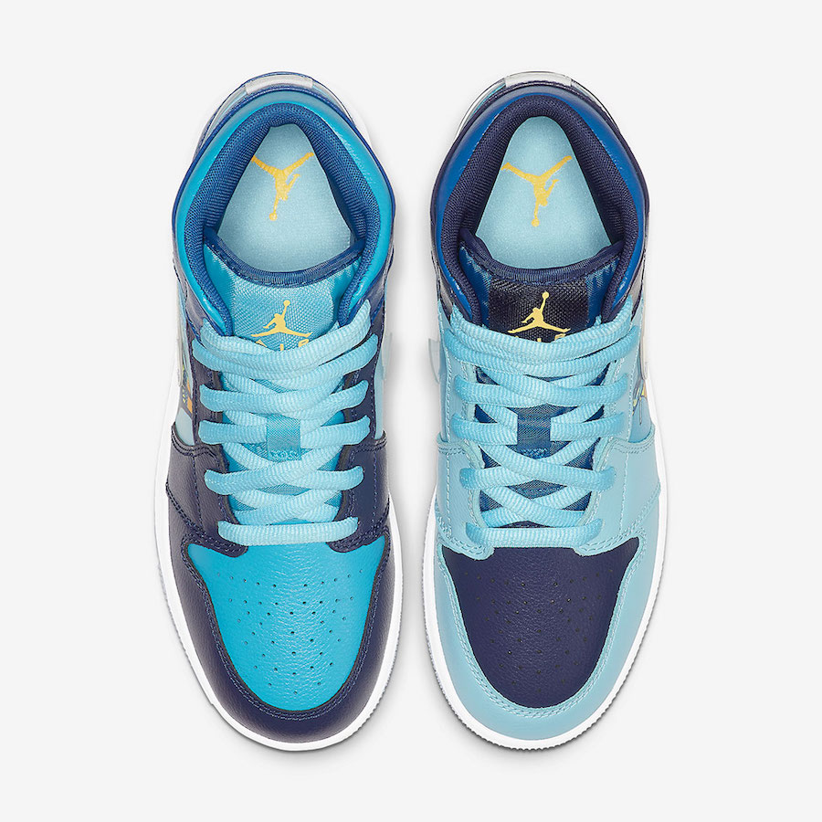 Giày Nike Air Jordan 1 Mid GS 'Fly' BV7446-400 - Ảnh 6