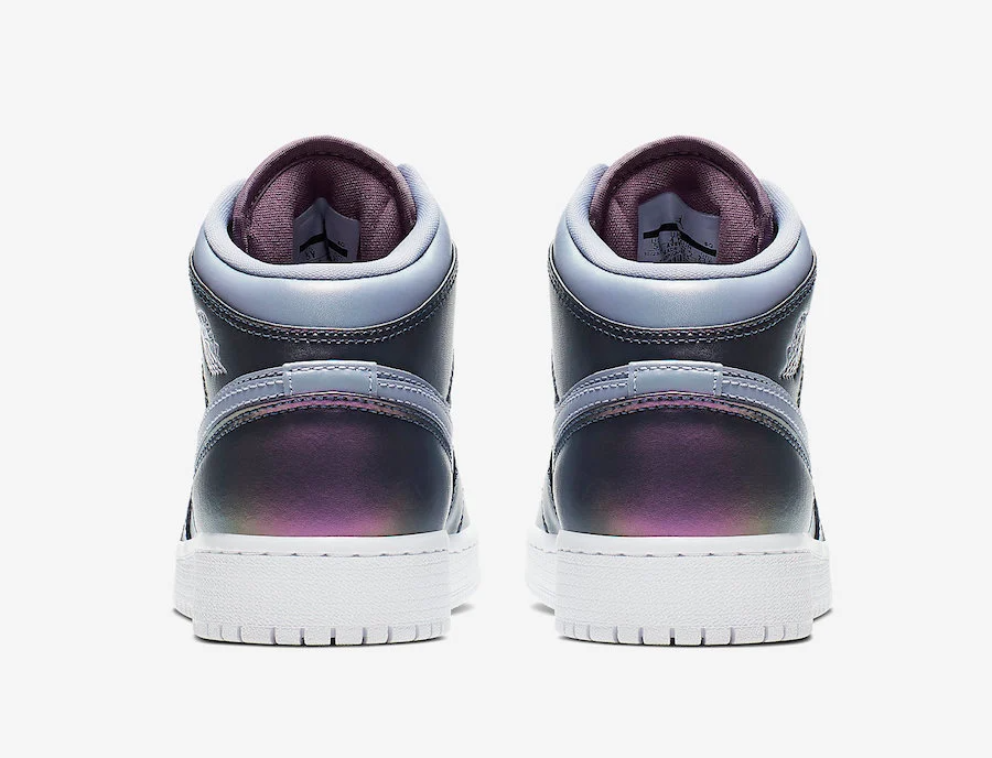 Giày Nike Air Jordan 1 Mid GS 'Metallic Purple' AV5174-400 - Ảnh 6