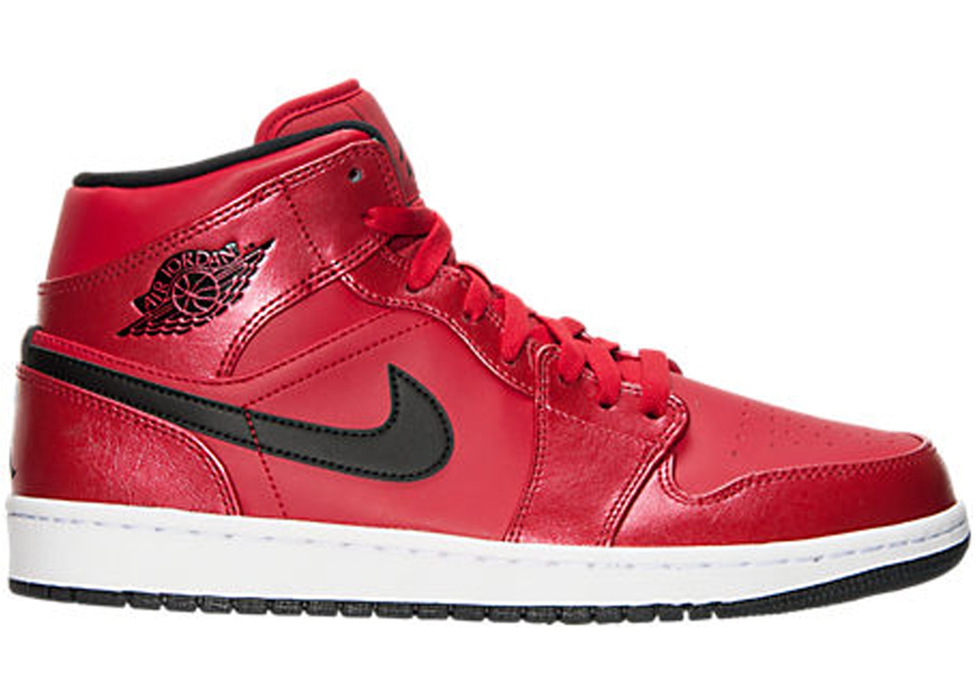Giày Nike Air Jordan 1 Mid 'Gym Red Black Patent' 554725-602