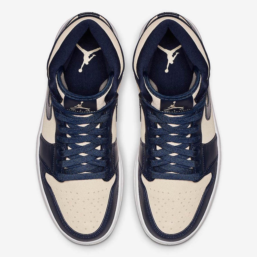 Giày Nike Air Jordan 1 High 'Navy Cream' AQ9131-401 - Ảnh 3