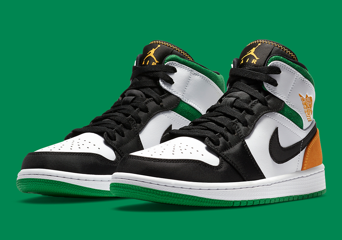 Giày Nike Air Jordan 1 Mid SE 'Oakland' 852542-101 - Ảnh 7