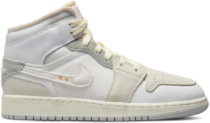 Giay Nike Air Jordan 1 Mid SE Craft Inside Out 'White Grey' DQ3726-100