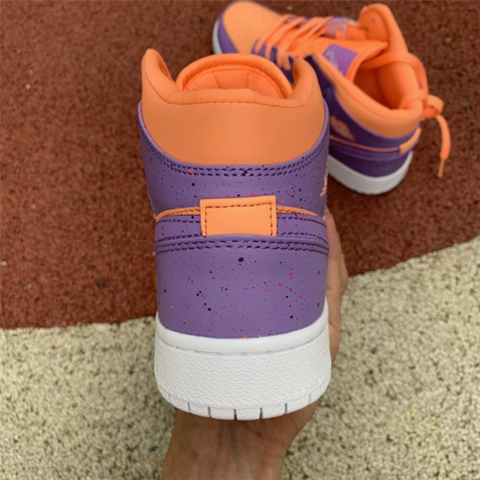 Giày Nike Air Jordan 1 Mid SE GS 'Atomic Pulse' AV5174-800 - Ảnh 3