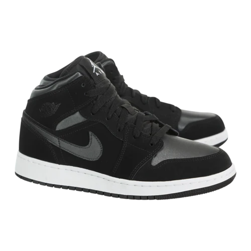 Giày Nike Air Jordan 1 Mid SE GS 'Black Anthracite' BQ6931-012 - Ảnh 7