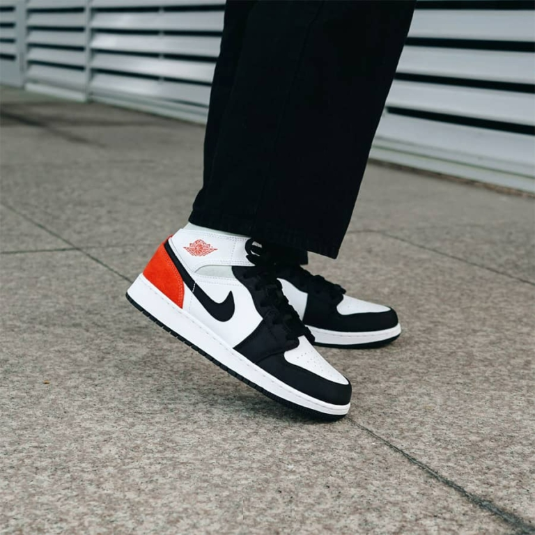 Giày Nike Air Jordan 1 Mid SE 'Union Black Toe' BQ6931-100 - Ảnh 5