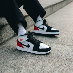 Alternative view of Giày Nike Air Jordan 1 Mid SE 'Union Black Toe' BQ6931-100