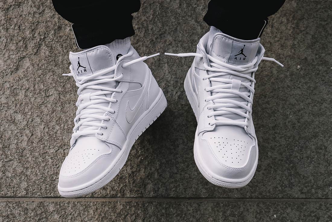 Giày Nike Air Jordan 1 Mid 'Pure Money' 2019 554724-129 - Ảnh 2