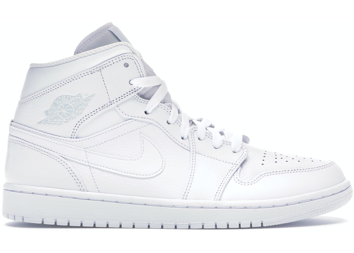 Giày Nike Air Jordan 1 Mid 'Triple White' (2020) 554724-109