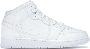 Giày Nike Air Jordan 1 Mid 'Triple White' 554725-130