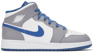 Giay Nike Air Jordan 1 Mid GS 'True Blue Cement' DQ8423-014