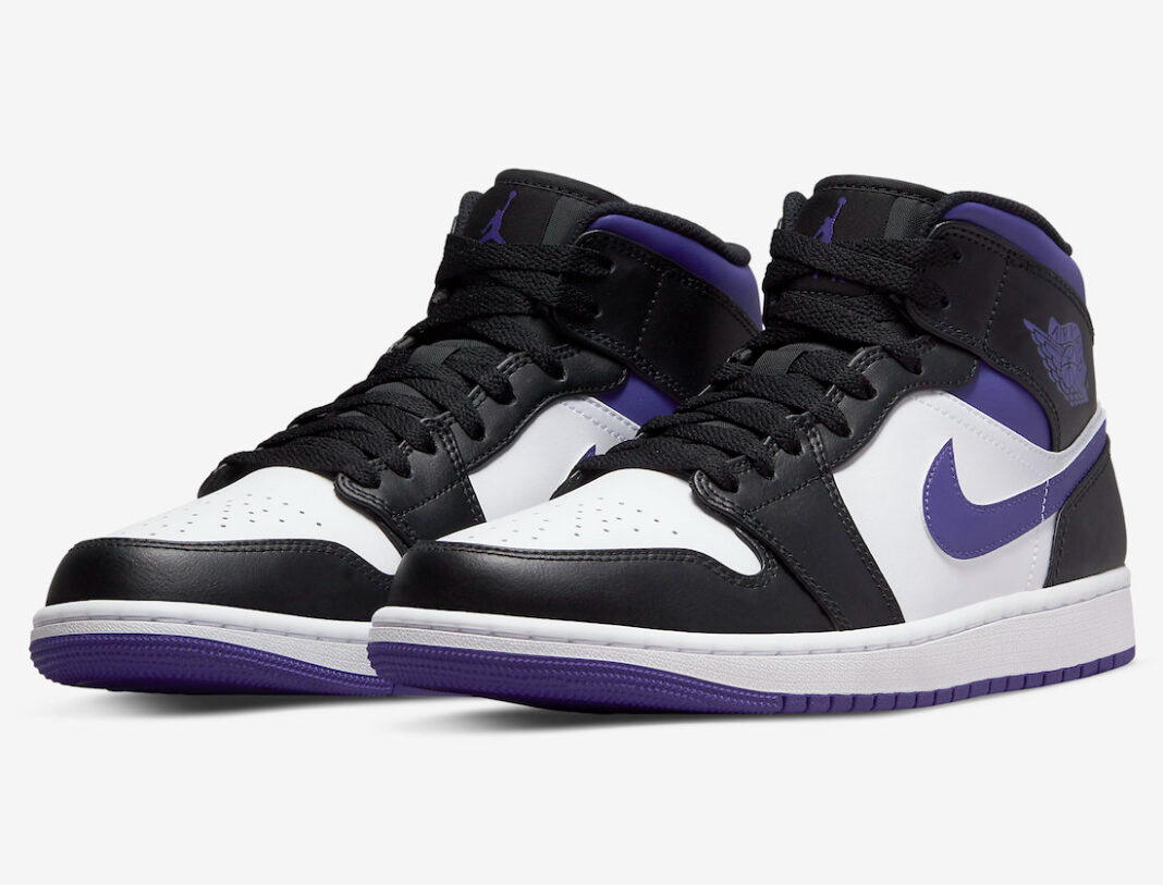 Giày Nike Air Jordan 1 Mid 'Dark Iris' 554724-095 - Ảnh 3