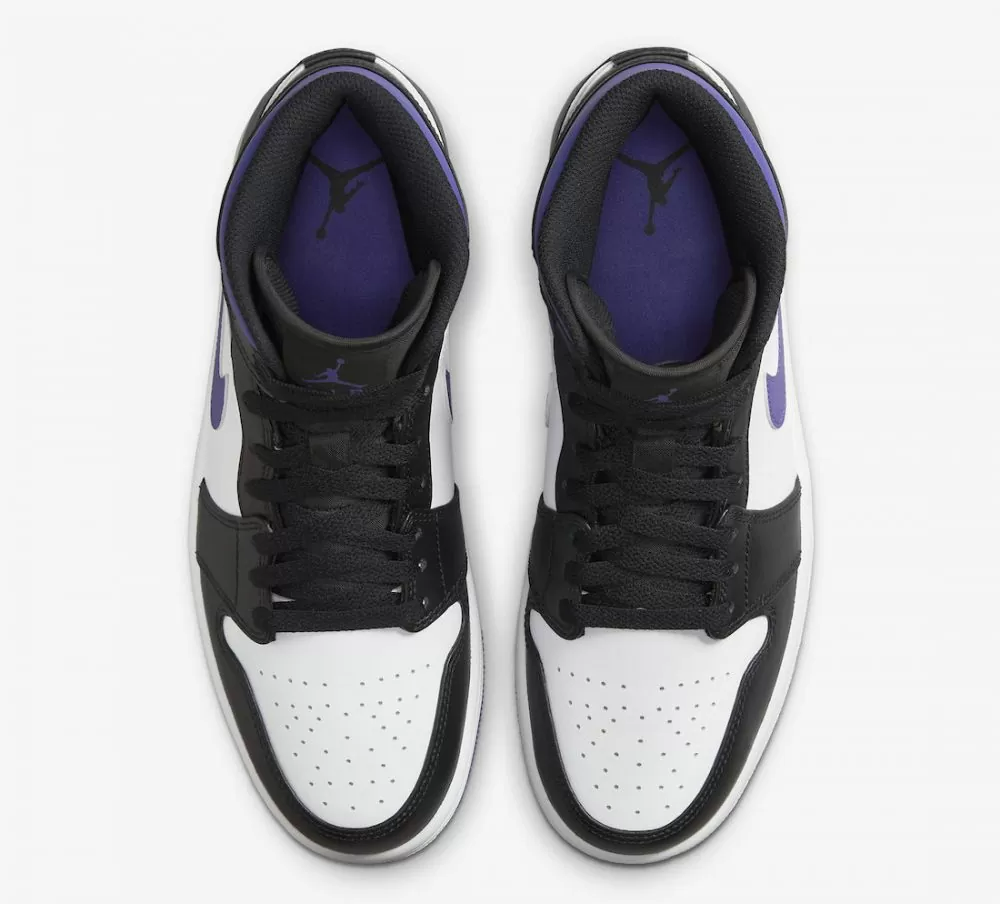 Giày Nike Air Jordan 1 Mid 'Dark Iris' 554724-095 - Ảnh 4