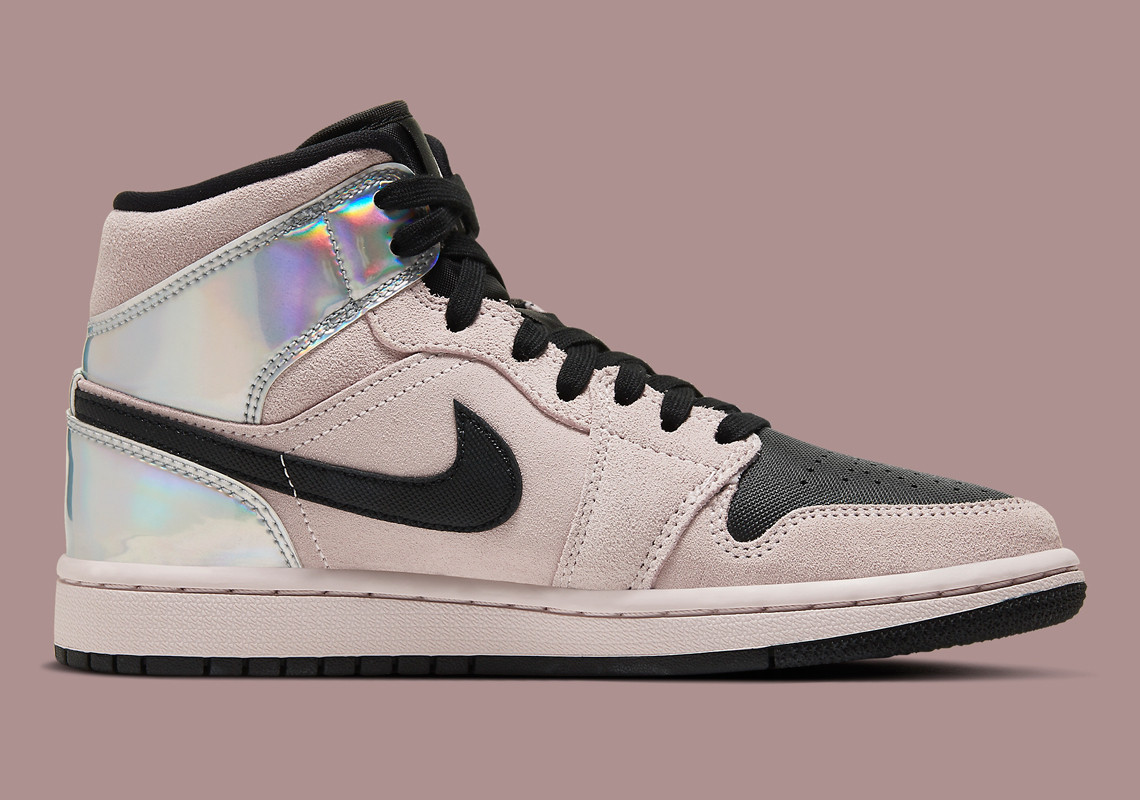Giày Nike Wmns Air Jordan 1 Mid 'Iridescent' BQ6472-602 - Ảnh 4