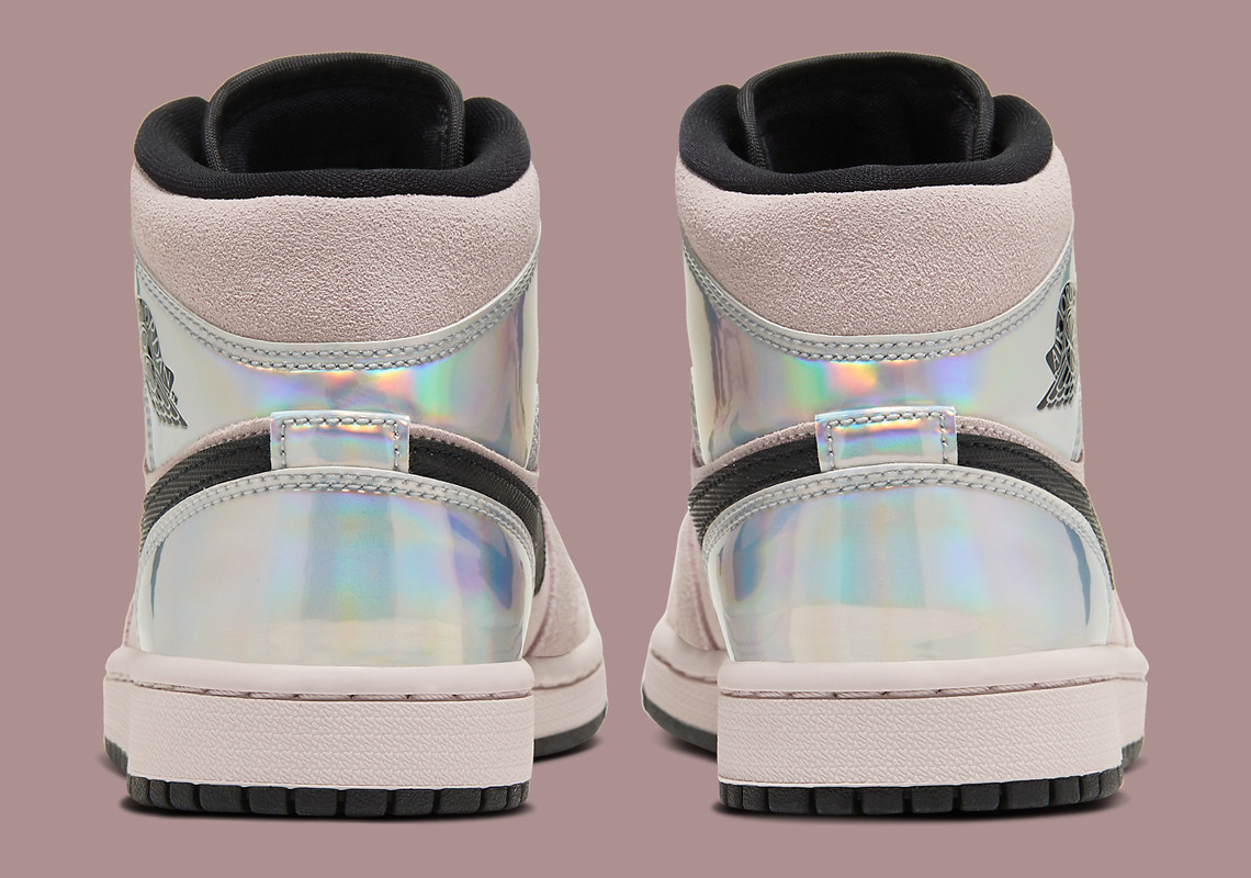 Giày Nike Wmns Air Jordan 1 Mid 'Iridescent' BQ6472-602 - Ảnh 8