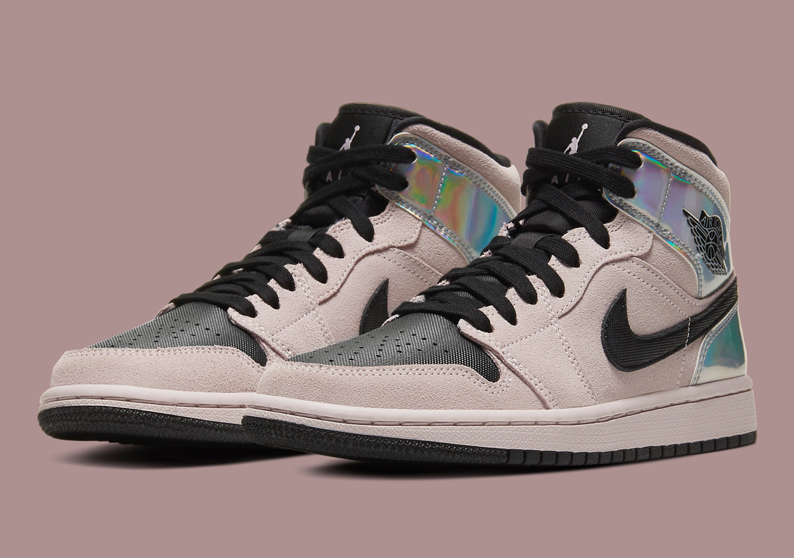 Giày Nike Wmns Air Jordan 1 Mid 'Iridescent' BQ6472-602 - Ảnh 7