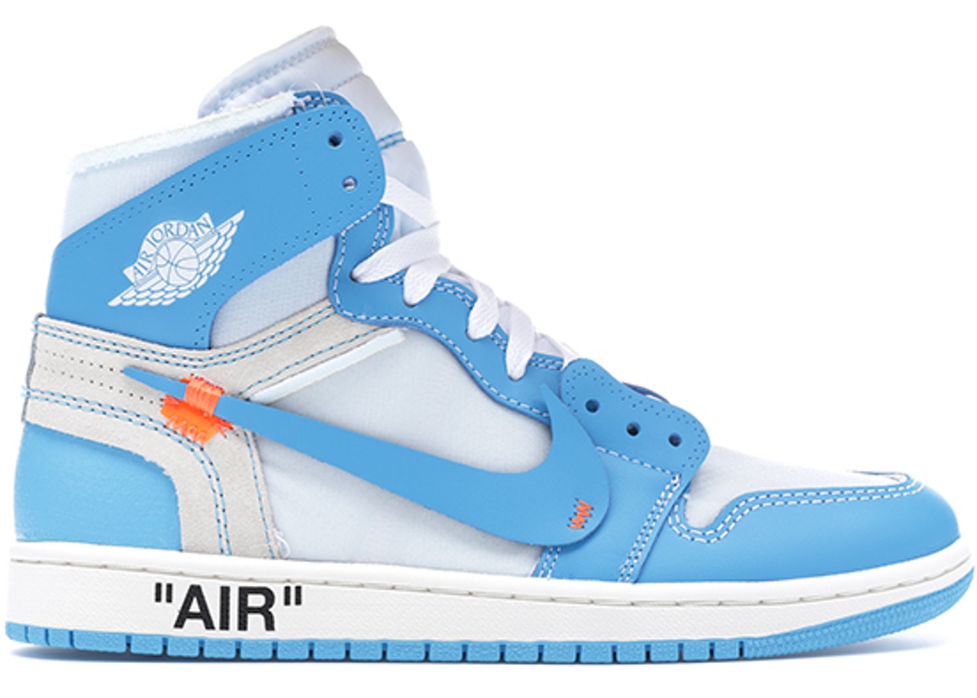 Giày Nike Air Jordan 1 x Off-White 'University Blue' AQ0818-148
