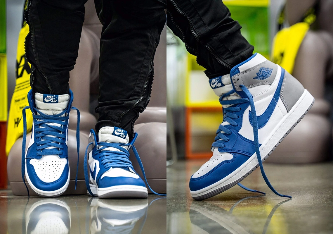 Giay Nike Air Jordan 1 Retro High Og Gs 'True Blue' FD1437-410