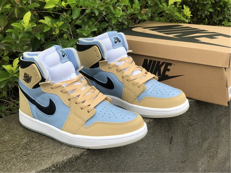 Giày Wmns Air Jordan 1 High Zoom Comfort High 'Psychic Blue Sesame' CT0979-400 - Ảnh 7