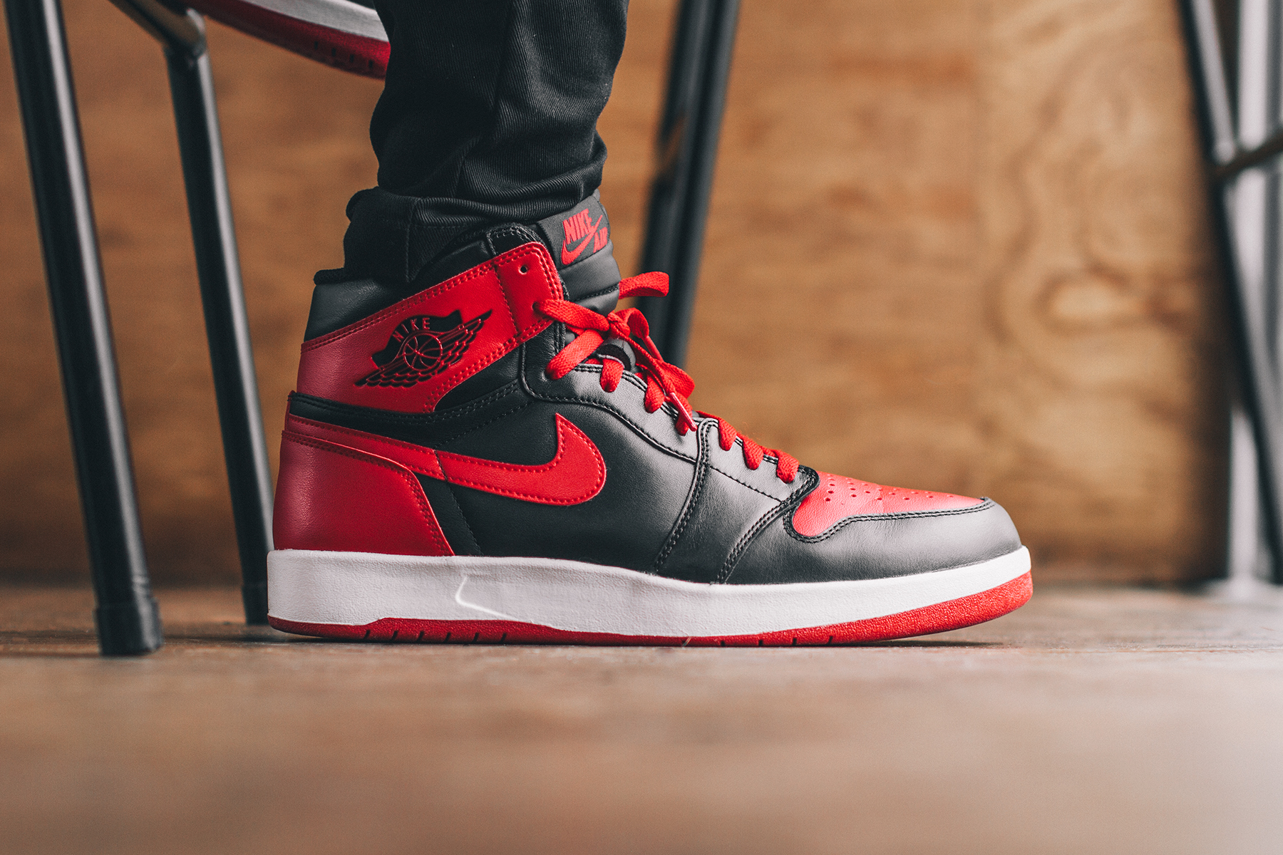 Giày Nike Air Jordan 1.5 Retro Bred 768862-001 - Ảnh 4