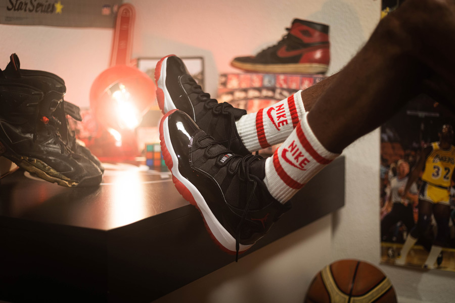 Giày Nike Air Jordan 11 Retro 'Bred' 2019 378037-061 - Ảnh 10