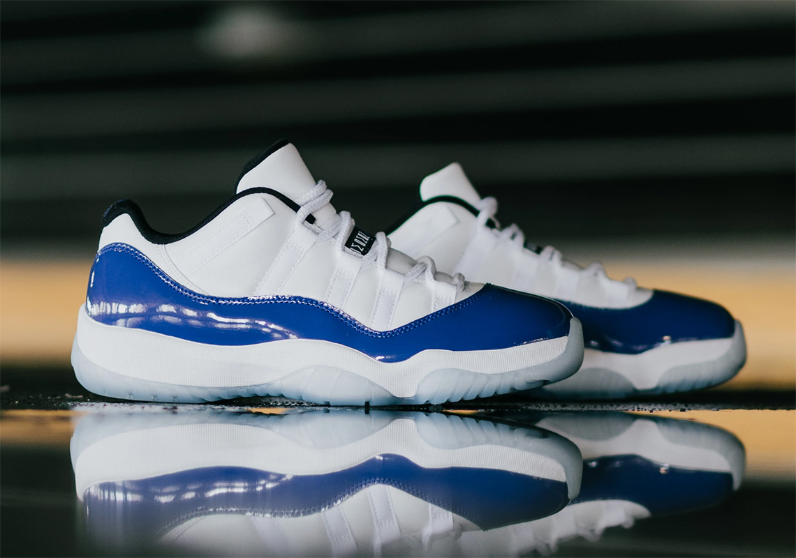 Giày Nike Air Jordan 11 Retro Low White Concord AH7860-100 - Ảnh 3