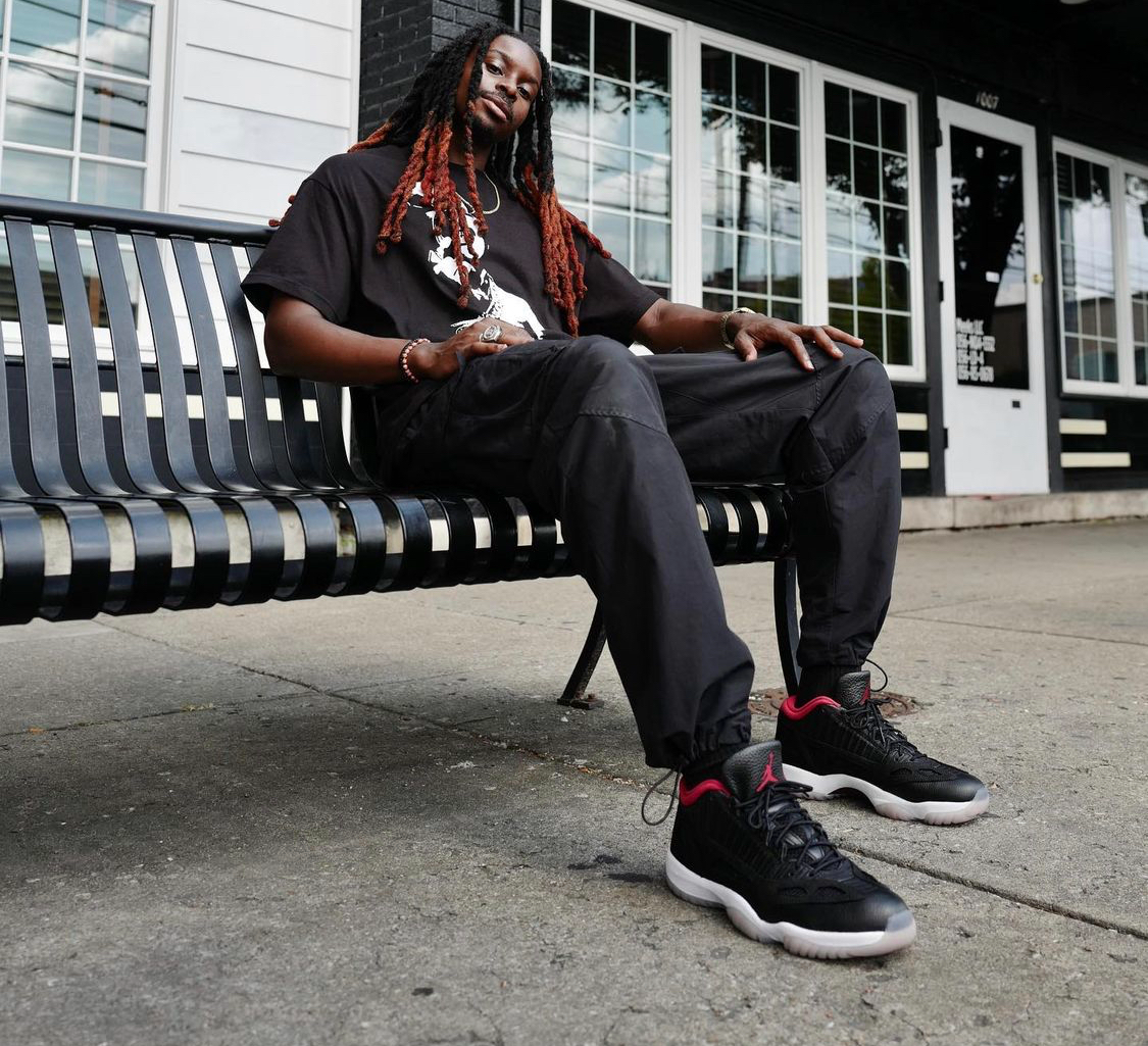 Giày Nike Air Jordan 11 Retro Low IE 'Bred' 2021 919712-023 - Ảnh 2