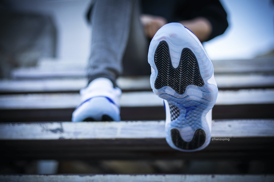 Giày Nike Air Jordan 11 Retro Low White Concord AH7860-100 - Ảnh 5
