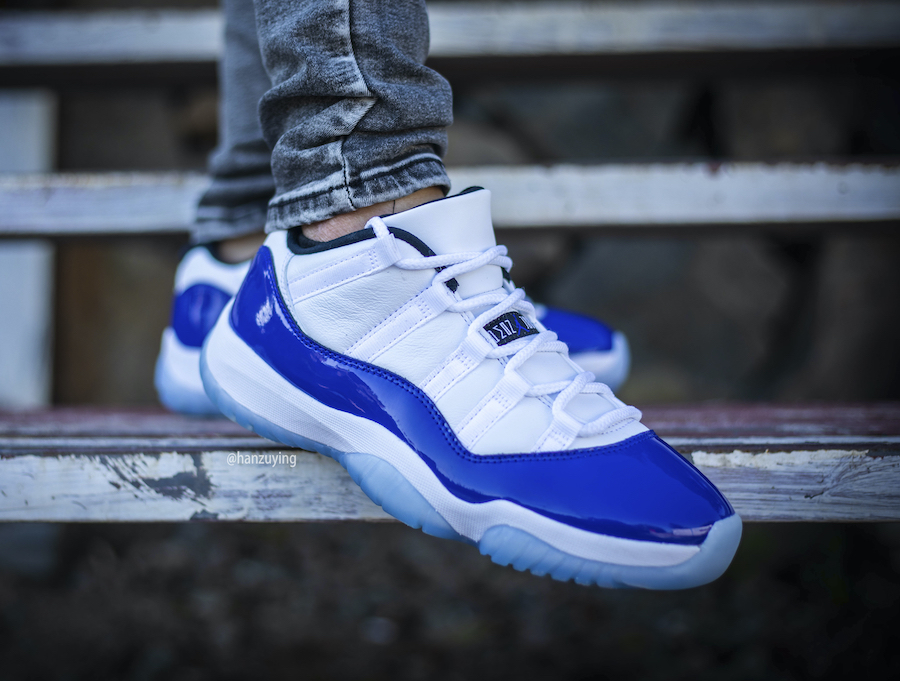 Giày Nike Air Jordan 11 Retro Low White Concord AH7860-100 - Ảnh 6