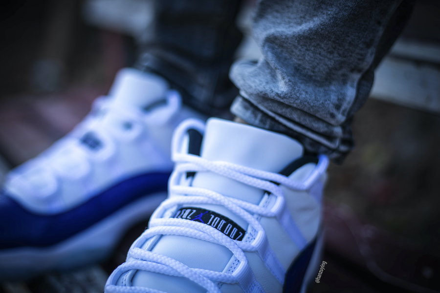 Giày Nike Air Jordan 11 Retro Low White Concord AH7860-100 - Ảnh 2