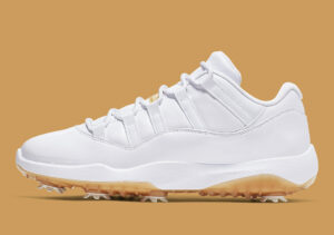 Alternative view of Giày Golf Nike Air Jordan 11 Low Golf 'Metallic Gold' AQ0963-102