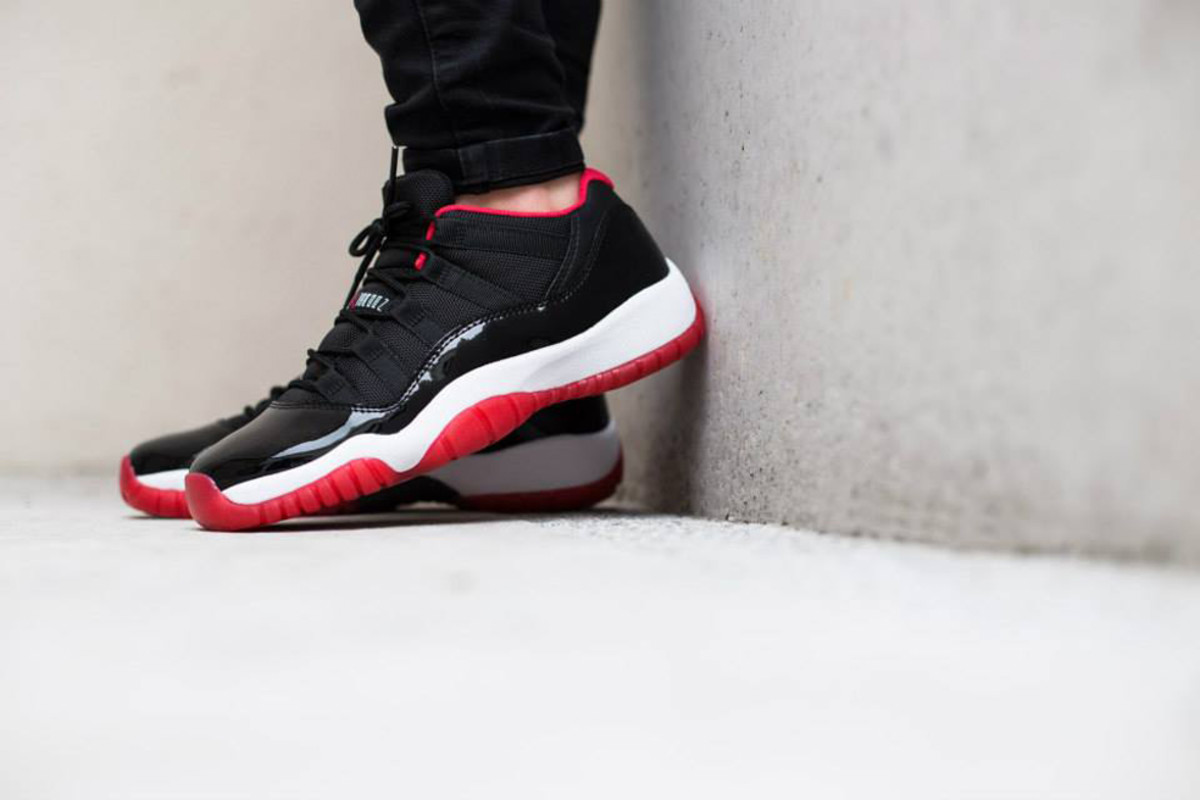 Giày Nike Air Jordan 11 Retro Low BG 'Bred' 528896-012 - Ảnh 5
