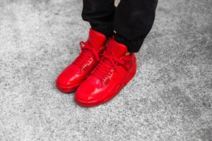 Alternative view of Giày Nike Air Jordan 11LAB4 'Red Patent Leather' 719864-600