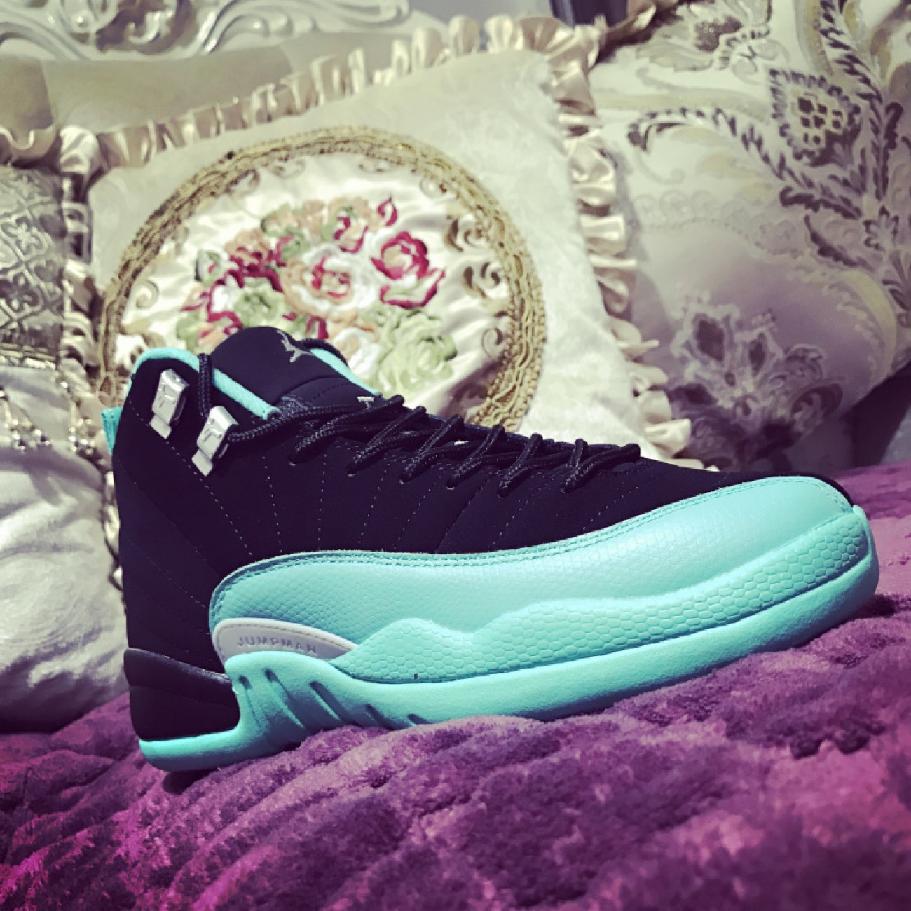 Giày Nike Air Jordan 12 GG 'Hyper Jade' 510815-017 - Ảnh 2