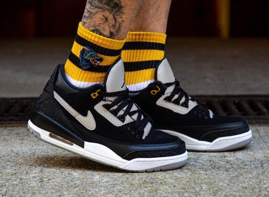 Giày Nike Air Jordan 3 Retro Tinker Sp 'Black Cement' CK4348-007 - Ảnh 2