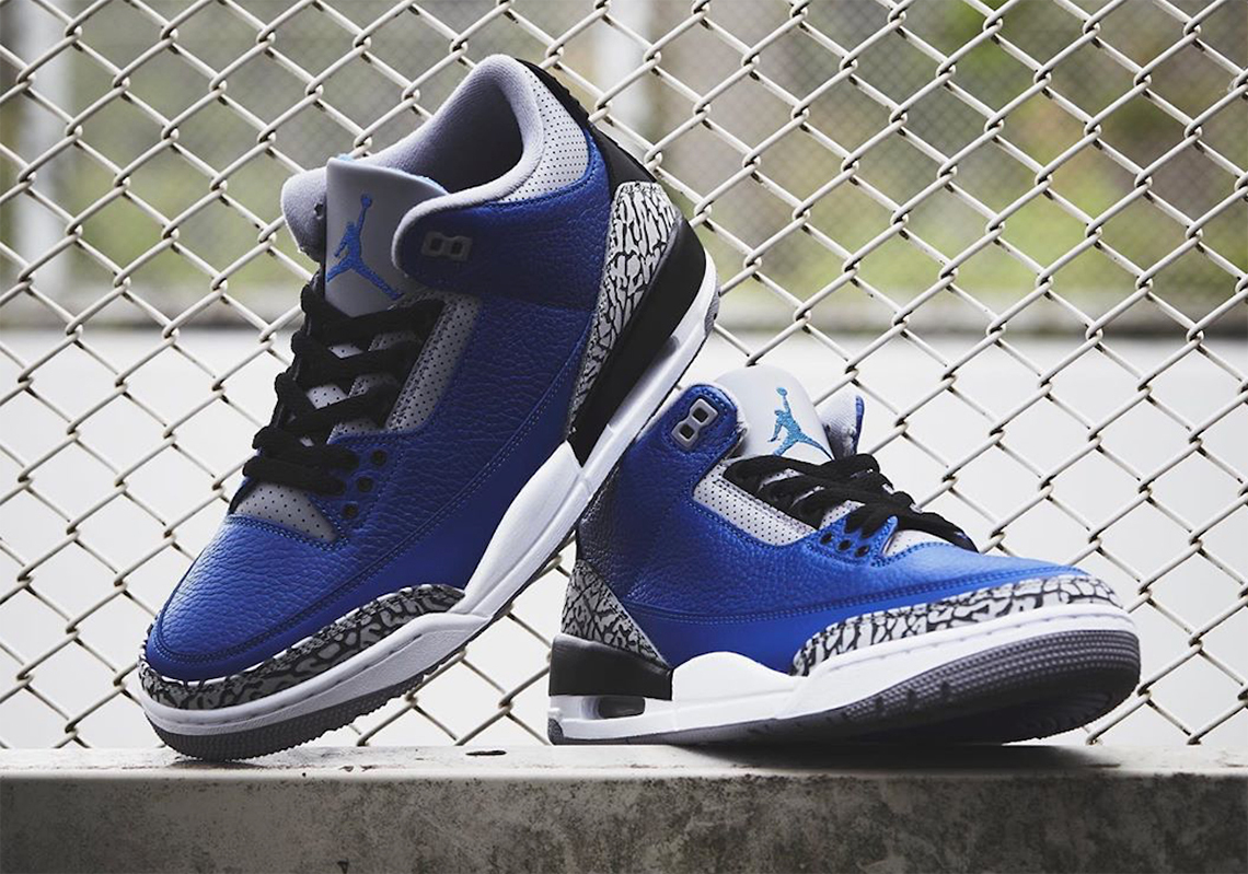 Giày Nike Air Jordan 3 Retro Varsity Royal Cement CT8532-400 - Ảnh 3