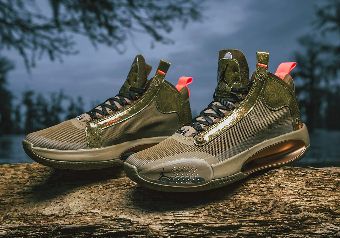 Giày Zion Williamson x Air Jordan 34 'Bayou Boys' DA1897-300 - Ảnh 5