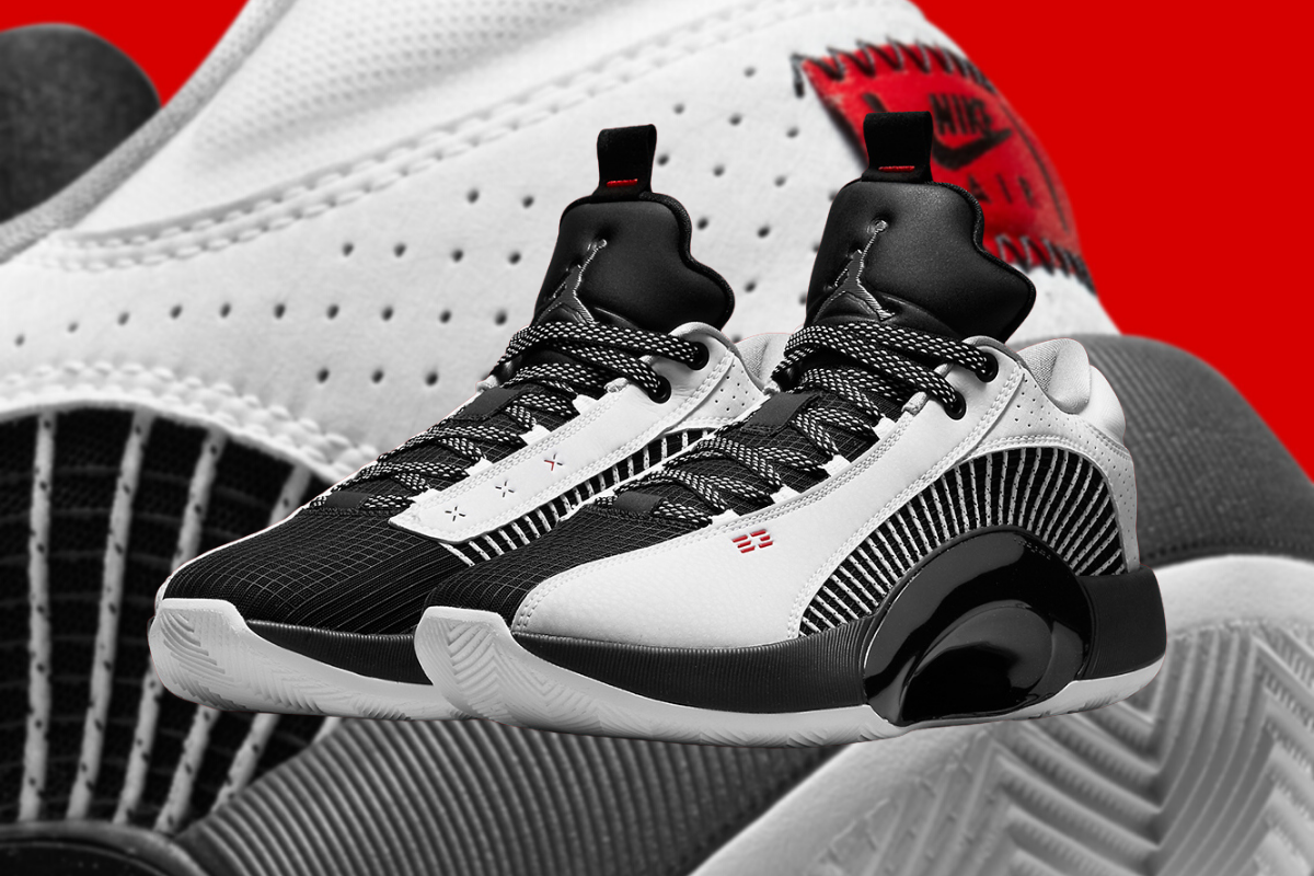 Giày Nike Air Jordan 35 Low 'White Black' CW2460-101 - Ảnh 5