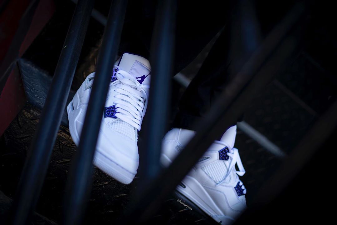Giày Nike Air Jordan 4 Retro Metallic Purple CT8527-115 - Ảnh 5